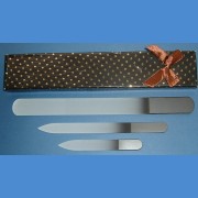 BOHEMIA dárková pánská sada skleněných pilníků 1+1+1 Pro pány